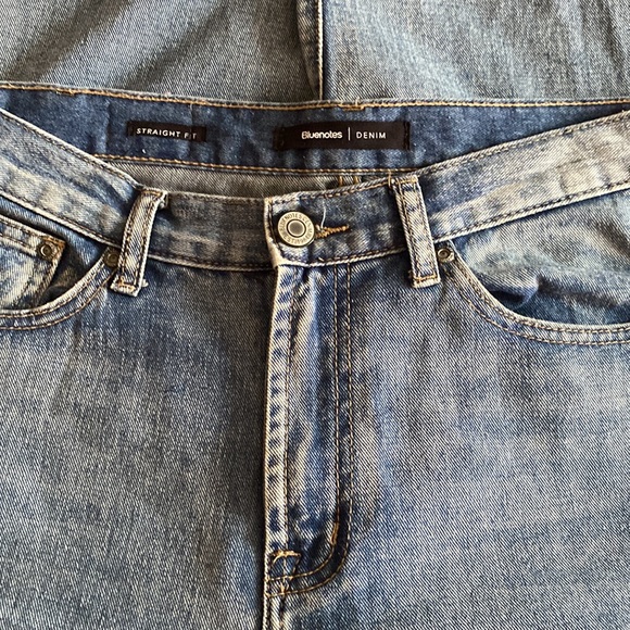 Bluenotes straight fit high rise festival distressed raw hem jeans - Picture 3 of 13